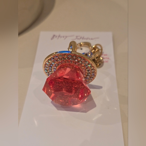 NWT Betsey Johnson Ring Pop Ketchain/Handbag Charm - Picture 3 of 5